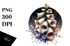 Shiny Foxglove Abstract PNG Product Image 1