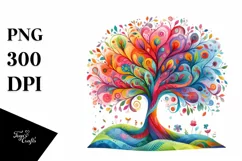 Colorful Vibrant Rainbow | Sublimation Clipart Product Image 1