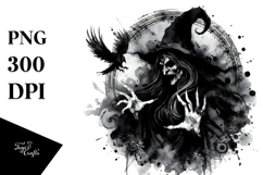 Gothic Evil Witch, Transparent PNG Product Image 1