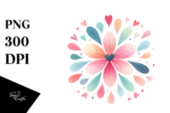 Pastel Boho Flower, Transparent PNG Product Image 1