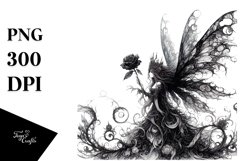 Detailed Gothic Fairy | Clipart Product Image 3