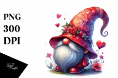 Detailed Valentines Gnome, Transparent PNG Product Image 1