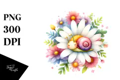 Colorful Cute Baby Snail Clipart Product Image 1