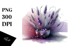 Abstract Lavender Watercolor Splash Product Image 1