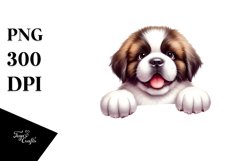 Funny Baby Saint Bernard | Clipart Product Image 1