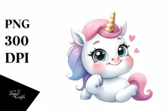 Funny Baby Unicorn with Big Eyes Product Image 1