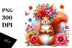 Cute Vibrant Squirrel Flower Crown Product Image 1