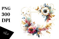 Vibrant Abstract Daisy Clipart Product Image 1