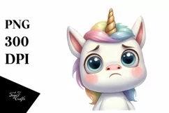 Funny Baby Unicorn with Big Eyes Product Image 1