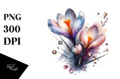 Shiny Crocus Clipart Product Image 3