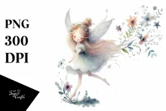 Running Whimsical Fairy PNG Product Image 1