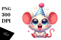 Cartoony Cute Cartoon Mouse PNG Product Image 1