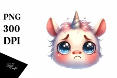Funny Baby Unicorn with Big Eyes Product Image 1