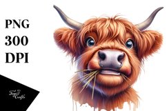 Disrespectful Cow Portrait Clip Art Product Image 1