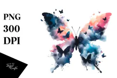 Butterfly V Painting PNG Product Image 1