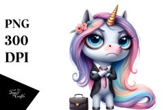 Contempt Unicorn Expression | Clipart Product Image 3