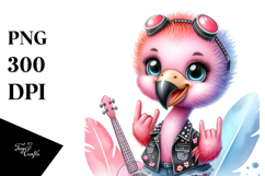 Cute Baby Flamingo PNG Product Image 1