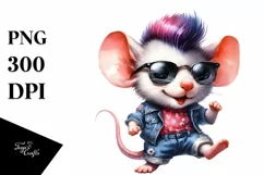 Agressive Funny Baby Mouse, High-Res PNG Product Image 1
