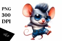 Agressive Funny Baby Mouse, High-Res PNG Product Image 1