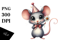 Happy Mouse Party Clipart Art Product Image 1