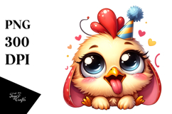 Cute Chicken Large Udder PNG Product Image 1