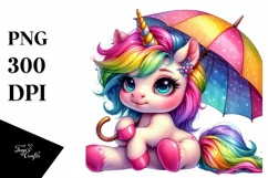 Vibrant Unicorn Dancing, Cute PNG Product Image 3