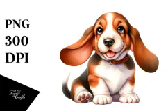 Baby Basset Hound, Transparent PNG Product Image 1