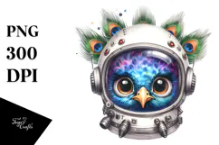 Cute Baby Peacock, High-Res PNG Product Image 1