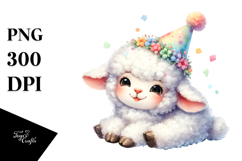 Baby Lamb Party Hat PNG Product Image 1