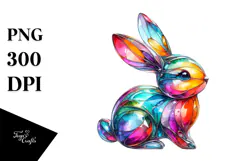 Colorful Bunny Made of PNG Product Image 1