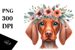 Vizsla Whreath Clipart Product Image 1