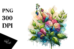 Wooden Stained Sweet Pea Splash Product Image 1