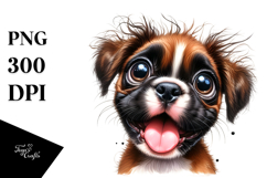 Happy Watercolor Baby Boxer PNG Product Image 1