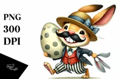 Bunny with Goofy Haircut PNG Product Image 1