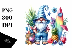 Vibrant Beach Gnome Beachwear | Sublimation | Clipart Product Image 3