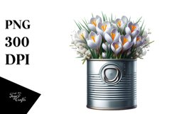 Detailed Large Crocus Can Clipart Product Image 1