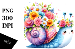 Cute Vibrant Snail Flower Crown Product Image 1