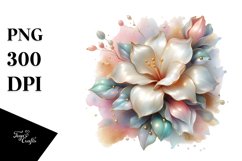 Shiny Gardenia Abstract Splash | Clipart Product Image 3