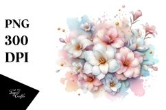 Shiny Gardenia Abstract Splash | Clipart Product Image 3