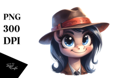 Watercolor Funny Pony Portrait with Goofy Smile | Clipart Product Image 1