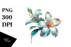 Abstract Glossy Jasmine Material Watercolor | Sublimation | Product Image 3