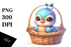 Colorful Baby Peacock Clipart Product Image 3