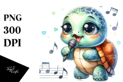 Energetic Baby Turtle PNG Product Image 1