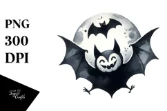 Funny Halloween Bat Clipart, Transparent PNG Product Image 1
