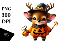 Vibrant Drawing Cute Baby Elk | Sublimation | Clipart Product Image 1