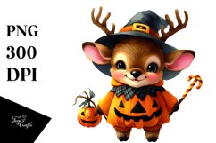 Vibrant Drawing Cute Baby Elk | Sublimation | Clipart Product Image 1