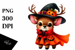Vibrant Drawing Cute Baby Elk | Sublimation | Clipart Product Image 3