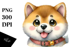 Happy Akita, Transparent PNG Product Image 1