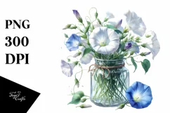 colorful fairy house morning glory | Clipart Product Image 3