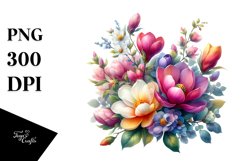 Colorful Tumblin Spring Petals | Sublimation | Clipart Product Image 3